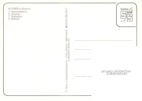 AK / Ansichtskarte Wurzen_Sachsen Wenceslaikirche Museum Marktplatz Rathaus Wurzen Sachsen