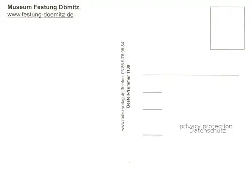 AK / Ansichtskarte Doemitz Museum Festung Doemitz Zuchthaus Speiseplan aus dem Stock und Tollhaus Doemitz