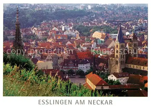 AK / Ansichtskarte Esslingen_Neckar Marktplatz Frauenkirche St Paul und Stadtkirche Esslingen Neckar