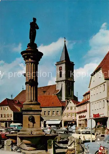 AK / Ansichtskarte Neustadt_Bad Marktplatz Kirche Neustadt_Bad