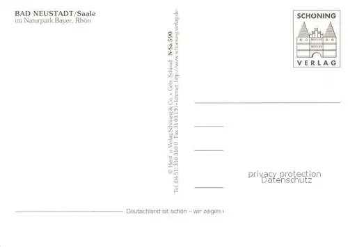 AK / Ansichtskarte Neustadt_Bad Marktplatz Kirche Kurpark Neustadt_Bad