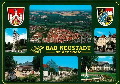 AK / Ansichtskarte Neustadt_Bad Fliegeraufnahme Kuranlagen  Neustadt_Bad
