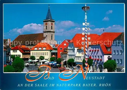 AK / Ansichtskarte Neustadt_Bad Marktplatz Kirche Neustadt_Bad