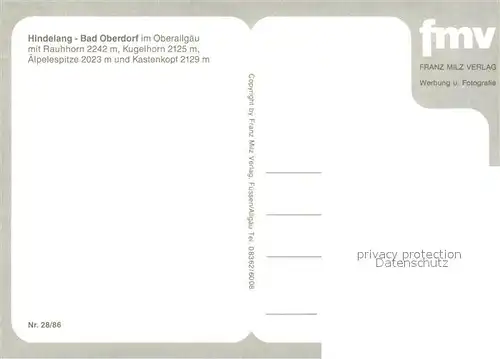 AK / Ansichtskarte Bad_Oberdorf Panorama Kirche Rauhhorn Kugelhorn aelpelespitze Kastenkopf Bad_Oberdorf