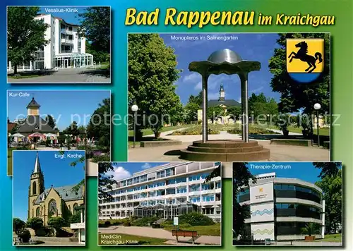 AK / Ansichtskarte Bad_Rappenau Vesaliusklinik Kurcafe Kraichgau Klinik Monopteros Therapiezentrum Bad_Rappenau