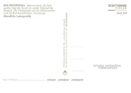 AK / Ansichtskarte Bad_Reichenhall Abendliche Ludwigstrasse Bad_Reichenhall