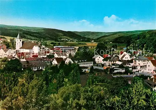 AK / Ansichtskarte Kall Panorama Kirche Kall