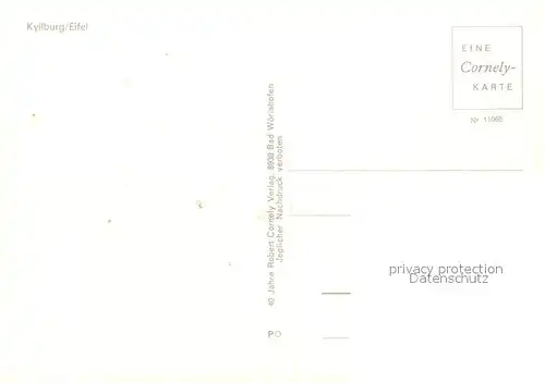 AK / Ansichtskarte Kyllburg_Rheinland Pfalz Panorama Kyllburg_Rheinland Pfalz