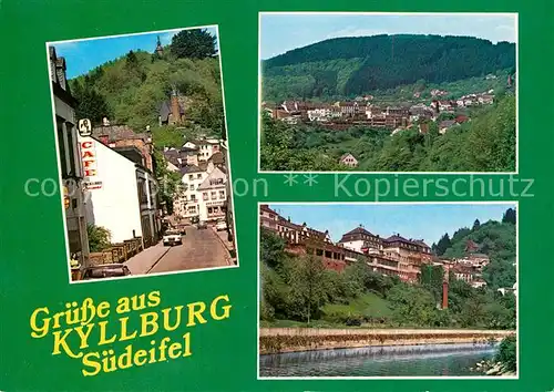 AK / Ansichtskarte Kyllburg_Rheinland Pfalz Cafe Panoramen Kyllburg_Rheinland Pfalz