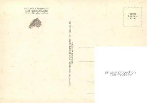 AK / Ansichtskarte Kyllburg_Rheinland Pfalz Panorama Kyllburg_Rheinland Pfalz