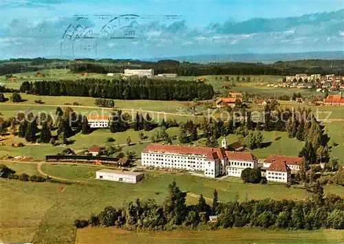 AK / Ansichtskarte Lindenberg_Allgaeu Fliegeraufnahme mit Kursanatorium Lindenberg Ried Lindenberg Allgaeu