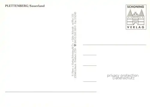 AK / Ansichtskarte Plettenberg Kirche Marktplatz Plastik Ortsmotive Plettenberg
