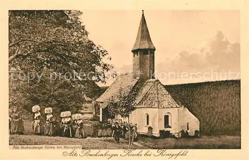 AK / Ansichtskarte Koenigsfeld_Schwarzwald Alte Buchenberger Kirche / Koenigsfeld Schwarzwald