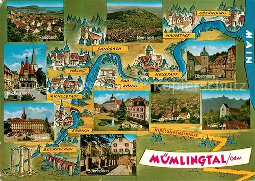 AK / Ansichtskarte Neustadt_Odenwald und Umgebung Orte im Muemlingtal Neustadt_Odenwald