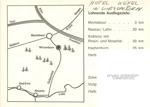AK / Ansichtskarte Wirzenborn Hotel Kexel Fachwerkhaus Wirzenborn