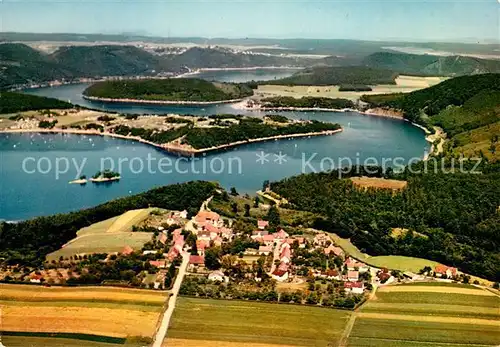 AK / Ansichtskarte Bringhausen Edertalsperre Fliegeraufnahme Bringhausen