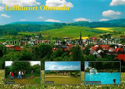 AK / Ansichtskarte Oberaula Luftkurort im Kurhessischen Bergland Wandern Golfplatz Waldschwimmbad Oberaula
