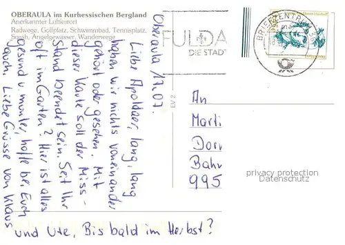 AK / Ansichtskarte Oberaula Luftkurort im Kurhessischen Bergland Wandern Golfplatz Waldschwimmbad Oberaula