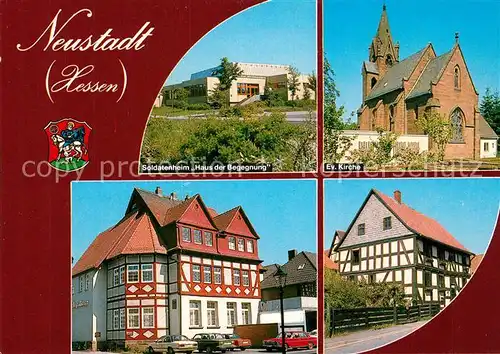 AK / Ansichtskarte Neustadt_Hessen Soldatenheim Haus der Begegnung Kirche Fachwerkhaeuser Neustadt_Hessen