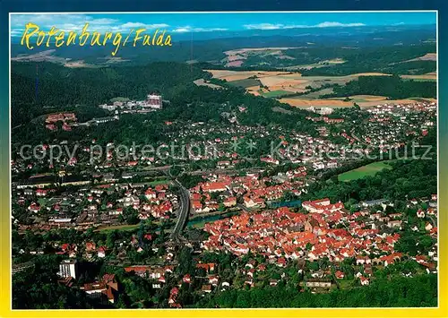 AK / Ansichtskarte Rotenburg_Fulda Luftkurort Fliegeraufnahme Rotenburg Fulda
