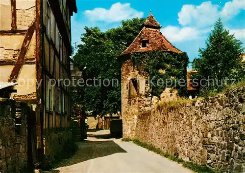 AK / Ansichtskarte Rotenburg_Fulda Partie am Hexenturm Stadtmauer Luftkurort Rotenburg Fulda