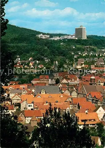 AK / Ansichtskarte Rotenburg_Fulda Blick ueber die Altstadt zum Herz  und Kreislaufzentrum Rotenburg Fulda