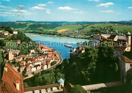 AK / Ansichtskarte Passau Zusammenfluss von Inn Donau und Ilz Passau