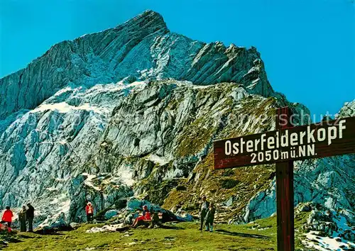AK / Ansichtskarte Garmisch Partenkirchen Alpspitze vom Osterfelderkopf Bergwandern Huber Karte Nr 8766 Garmisch Partenkirchen