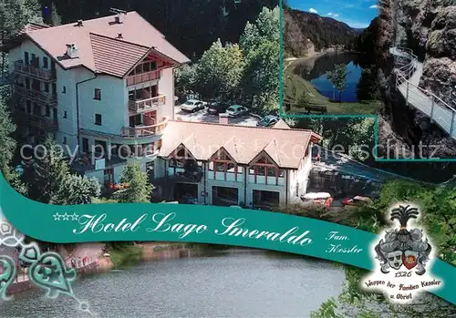 AK / Ansichtskarte Fondo_Trentino Hotel Lago Smeraldo Fondo Trentino