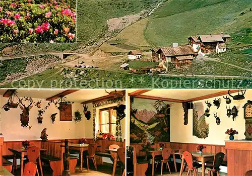 AK / Ansichtskarte Schnals_Bozen_Suedtirol Gasthaus Jaegerrast Vorderkaser im Pfossental Schnals_Bozen_Suedtirol