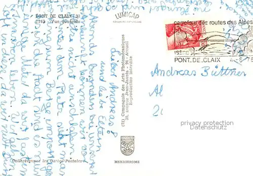 AK / Ansichtskarte Pont de Claix Vue generale aerienne Pont de Claix