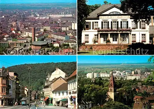 AK / Ansichtskarte Rohrbach_Heidelberg Stadtpanorama Kirche Amalien Schloesschen Markt Neubausiedlung Rohrbach Heidelberg