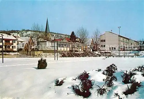 AK / Ansichtskarte Geradstetten Teilansicht im Winter Geradstetten