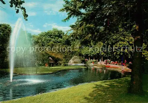 AK / Ansichtskarte Ruesselsheim_Main Stadtpark Fontaene Ruesselsheim Main