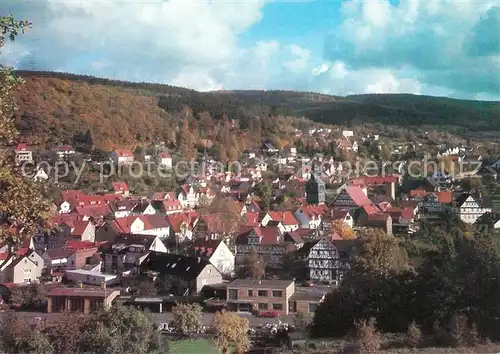 AK / Ansichtskarte Helsa Stadtpanorama Luftkurort Naturpark Kaufunger Wald Soehre Helsa