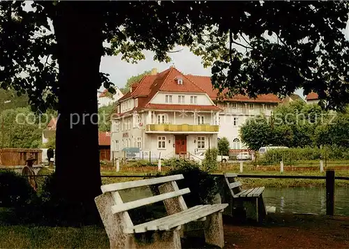 AK / Ansichtskarte Herzhausen_Edersee Hotel Bloecher Herzhausen Edersee
