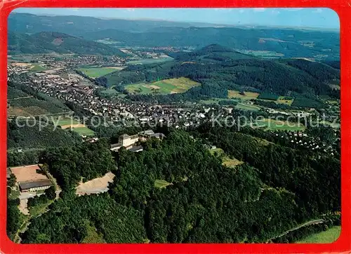 AK / Ansichtskarte Bad_Laasphe Kneippheilbad mit Schloss Wittgenstein Fliegeraufnahme Bad_Laasphe
