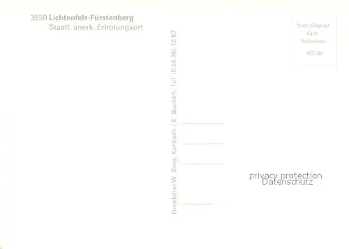 AK / Ansichtskarte Fuerstenberg_Waldeck Panorama Erholungsort Fuerstenberg_Waldeck