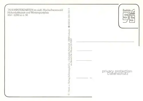 AK / Ansichtskarte Hinterzarten Hoehenluftkurort und Wintersportplatz Fliegeraufnahme Hinterzarten