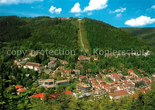 AK / Ansichtskarte Bad_Wildbad Blick vom Meistern auf die Kurstadt Hoehenkurgebiet Sommerberg Kurort im Schwarzwald Bad_Wildbad