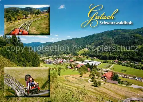 AK / Ansichtskarte Gutach_Schwarzwald Schwarzwald Rodelbahn Landschaftspanorama Gutach Schwarzwald