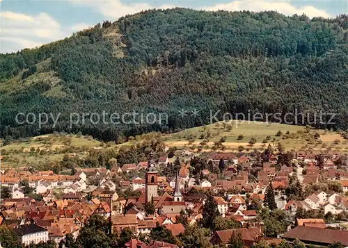 AK / Ansichtskarte Haslach_Kinzigtal Ortsansicht mit Kirche Haslach_Kinzigtal