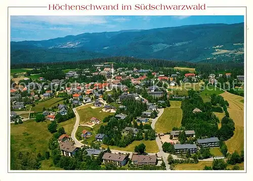 AK / Ansichtskarte Hoechenschwand Kurort im Suedschwarzwald Fliegeraufnahme Hoechenschwand