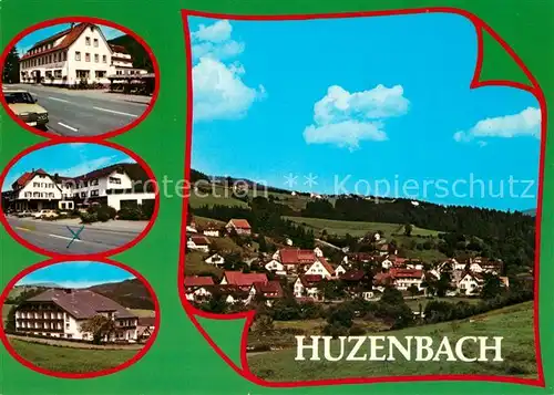 AK / Ansichtskarte Huzenbach Teilansichten Hotel Schwarzwald Huzenbach