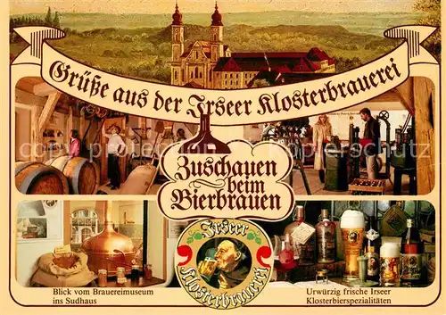 AK / Ansichtskarte Irsee Irseer Klosterbrauerei Brauereimuseum Sudhaus Klosterbierspezialitaeten Irsee