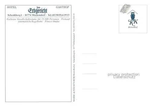 AK / Ansichtskarte Hoeckendorf_Klingenberg Hotel Zum Erbgericht Hoeckendorf Klingenberg