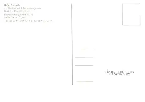 AK / Ansichtskarte Oybin Hotel Nensch mit Restaurant und Terrassengarten Oybin