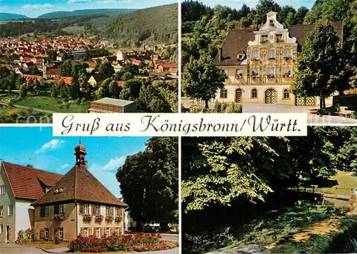 AK / Ansichtskarte Koenigsbronn_Wuerttemberg Panorama Schloss Park Koenigsbronn Wuerttemberg