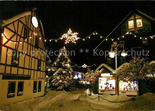 AK / Ansichtskarte Bad_Marienberg Weihnachtsbeleuchtung Winter Bad_Marienberg