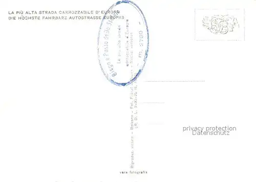 AK / Ansichtskarte Stilfserjoch Passo dello Stelvio Piz Umbrall  Stilfserjoch